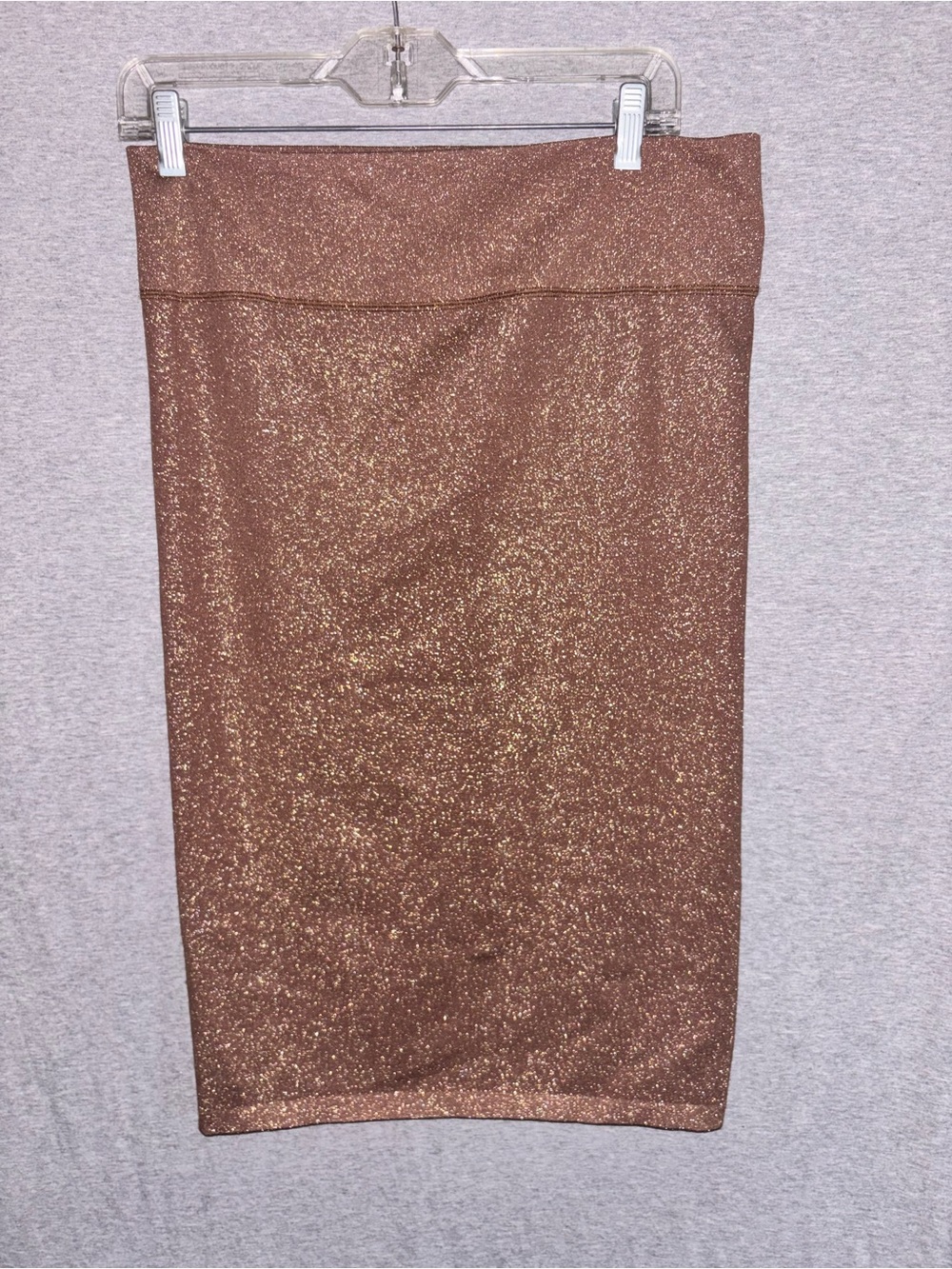 aerie Bronze Metallic Sparkle Pencil Skirt